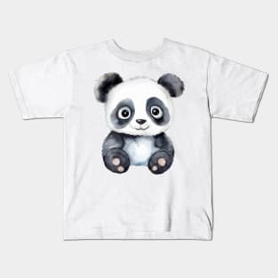 Panda Watercolor Kids T-Shirt